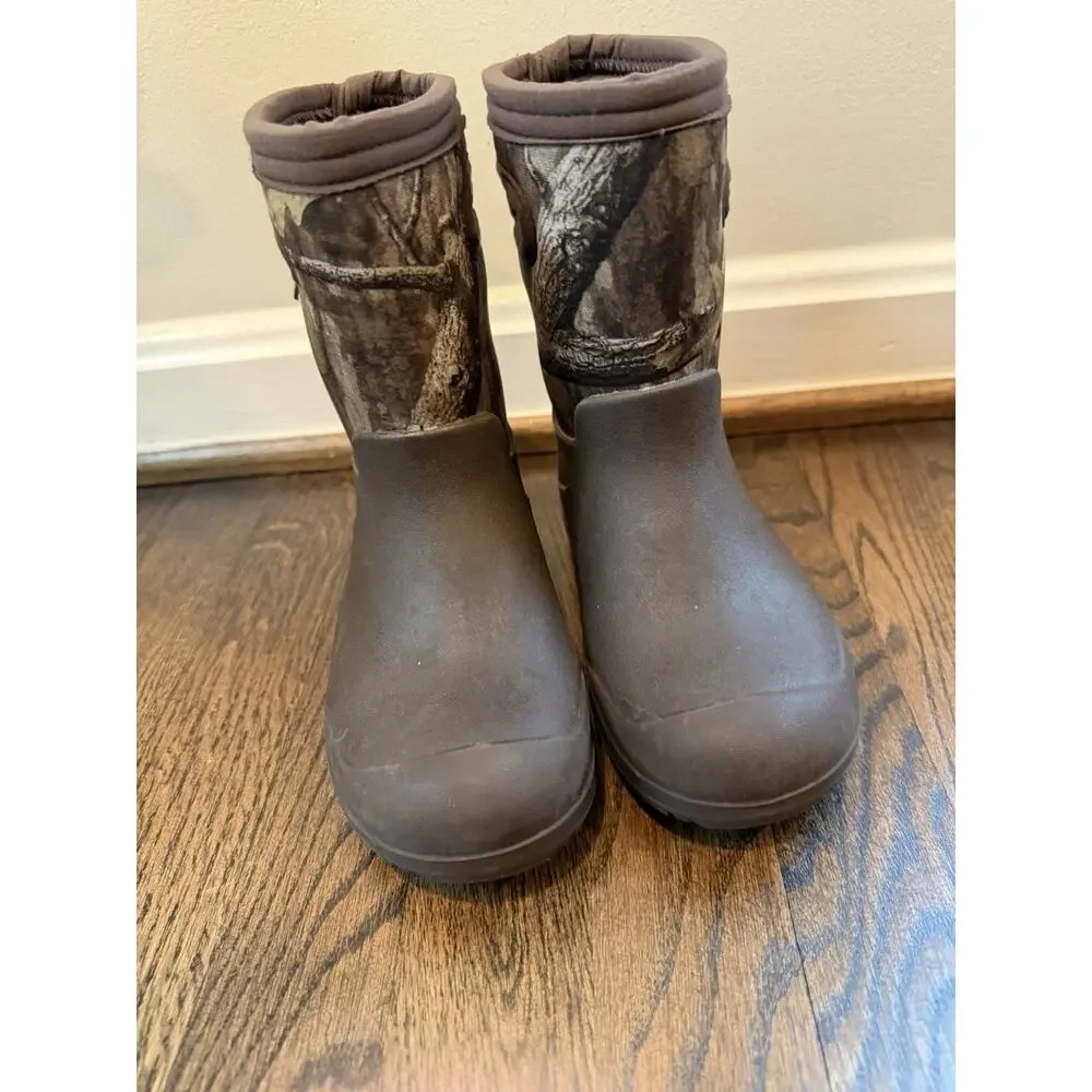 BOG Kids YORK SEAMLESS MOSSY OAK - COUNTRY ROOTS All Weather Boots Sz 12 $85